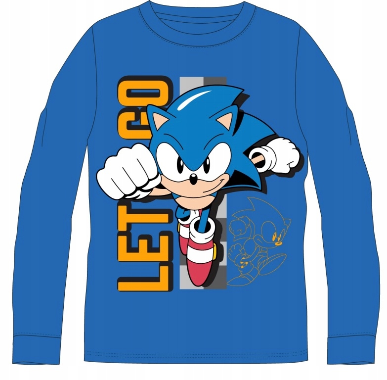 KOSZULKA TSHIRT BLUZKA SONIC DŁUGI RĘKAW - 152