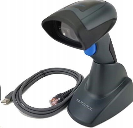 Skaner, czytnik kodów 2D Datalogic QD2430, kabel USB i podstawka