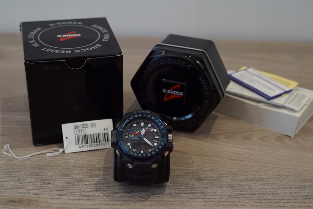 Zegarek Casio GWN-1000B-1BER jak nowy Gwarancja