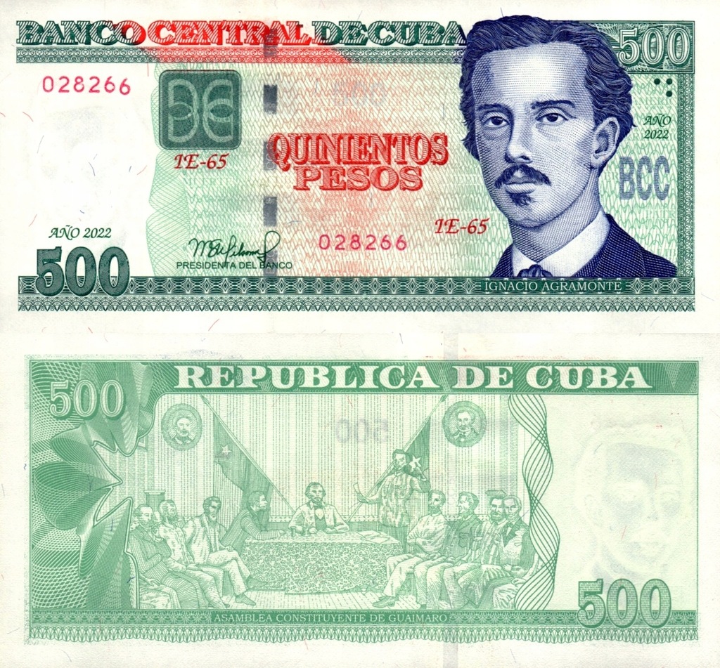 # KUBA - 500 PESOS - 2022 - P-NEW - UNC