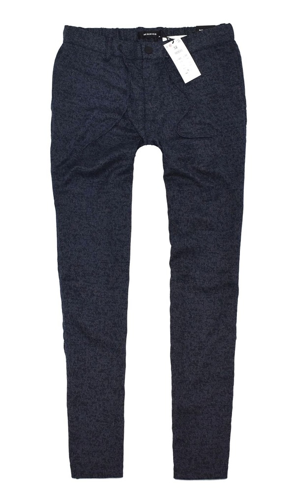 MM11 74 RESERVED_SLIM NAVY ELEGANT PANTS_32/32