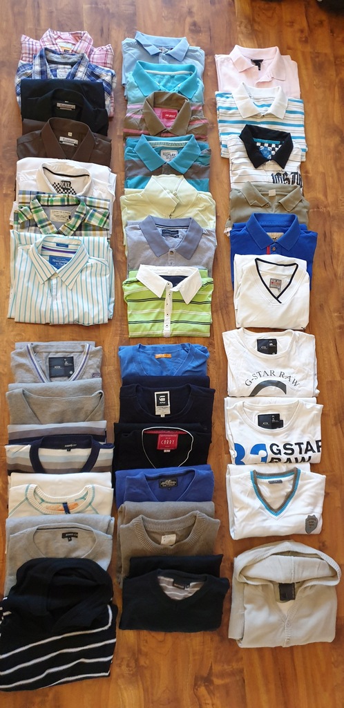 Mega paka- L-XL- POLO, SWETERKI, KOSZULE. G-STAR