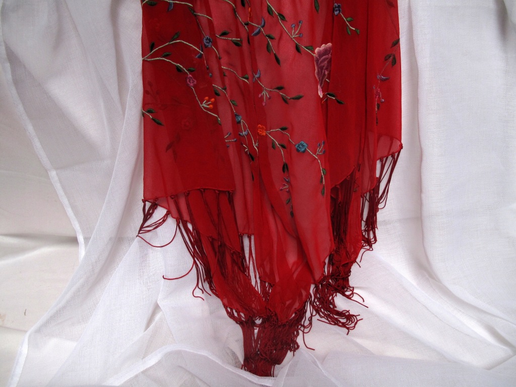 IMITACJA BIELUTKIEJ GAZY ZASŁONY NOWE + CHUSTA