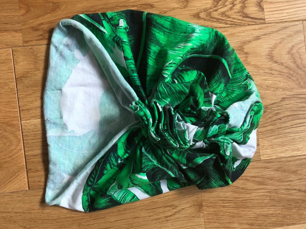 LUKS by LUKS turban bawełniany wzór liście