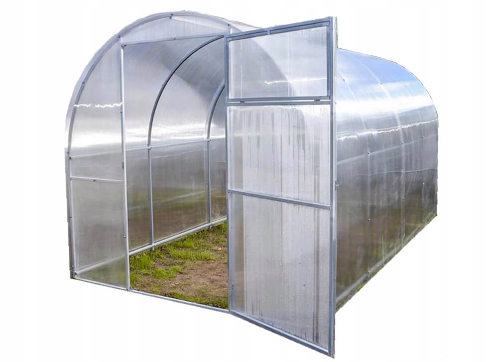 SZKLARNIA z Poliwęglanu 2x8m 4mm z Profilu 20x20mm ogrodowa tunel