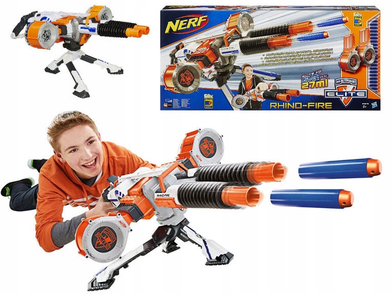 ナーフ　Rhino Fire Elite NERF Elite N-Strike Mega WYRZUTNIA RHINO-FIRE 27m