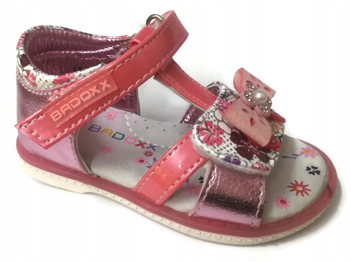 Sandałki sandały r22 dziewczęce różowe Wojtuś