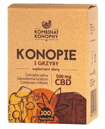 Kombinat Konopny Konopie Grzyby 5000mg CBD 100 kap