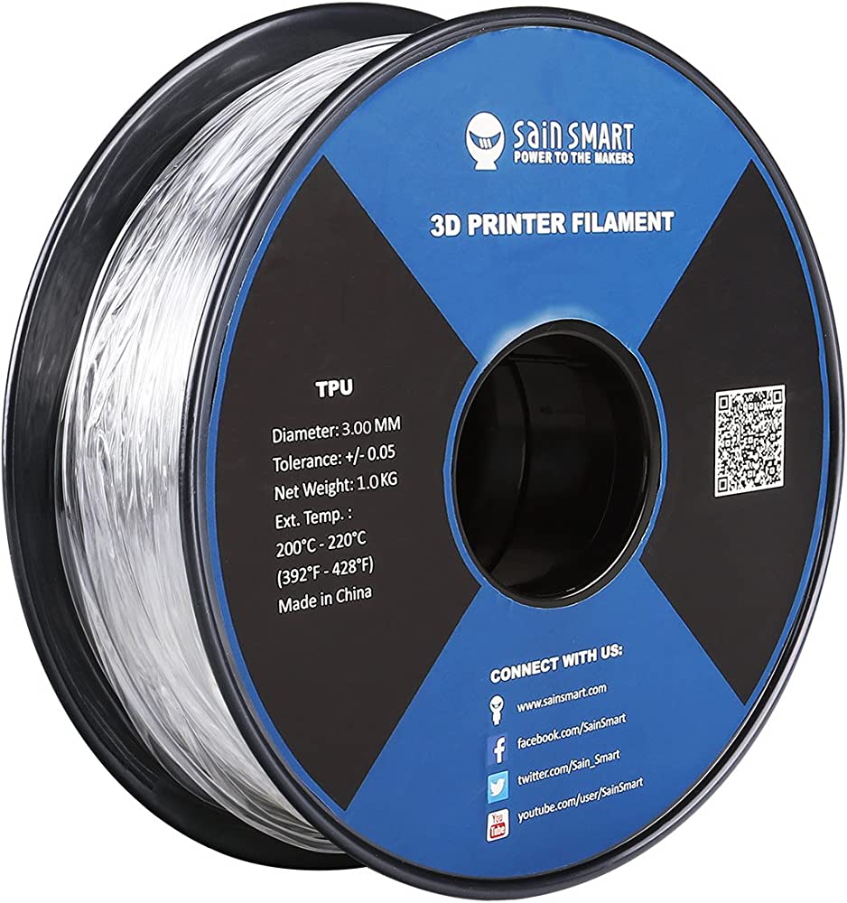 filament TPU bezbarwny 1kg 3mm SAIN SMART