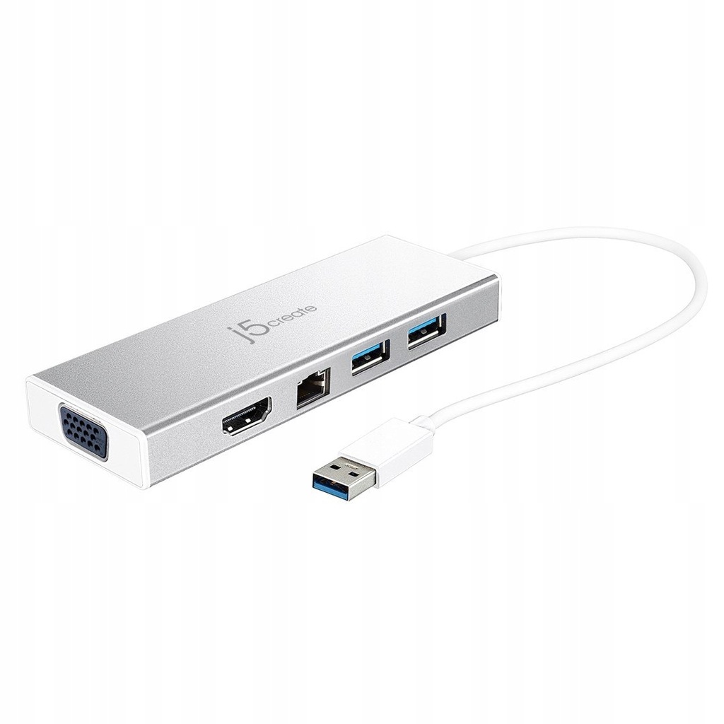 Stacja dokująca j5create USB3.0 Mini Dock 1x HDMI/1xVGA/2xUSB 3.1/1xMicro U