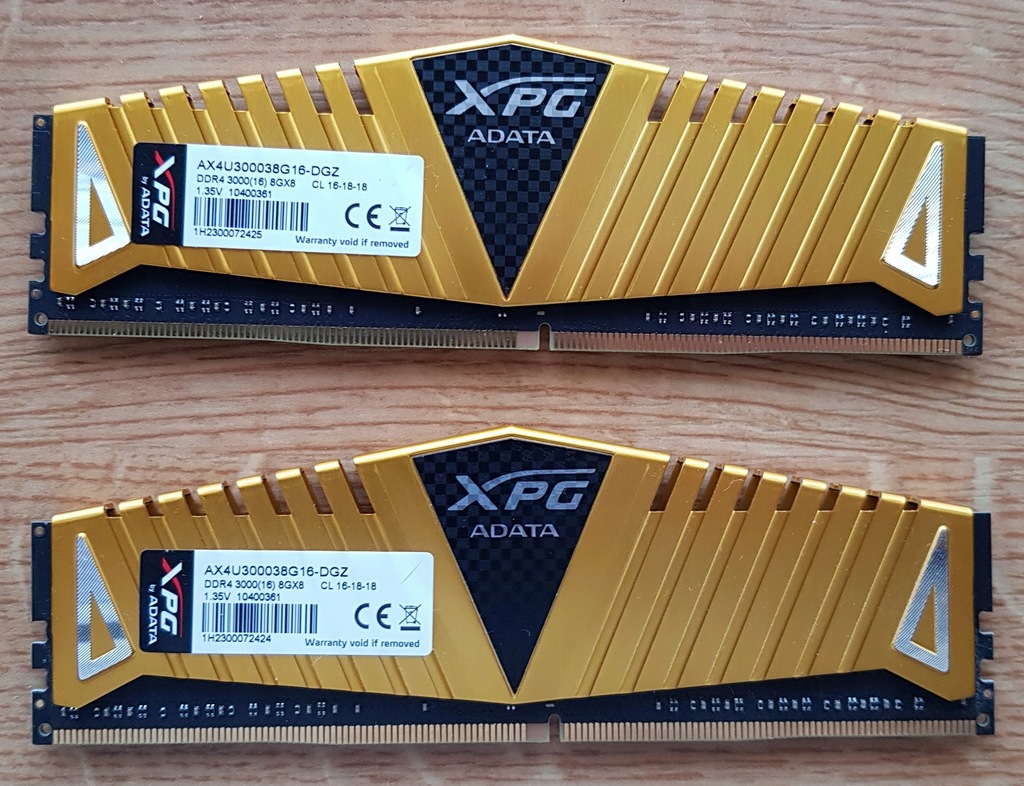 ADATA 8GB 3000MHz XPG Z1 Gold CL16 (1x8GB)