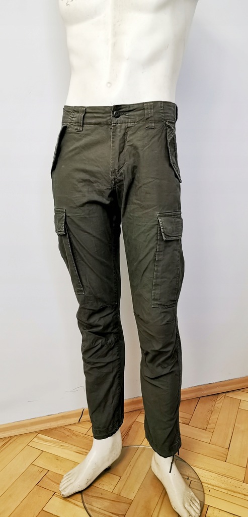 L.O.O.G by H&M - Spodnie Militarne, Bojówki 29