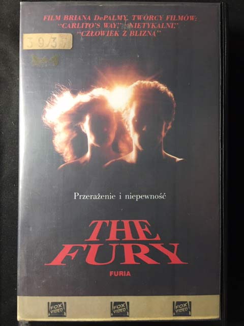 THE FURY / FURIA 1978 VHS KASETA VIDEO