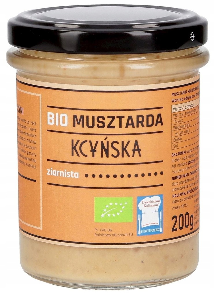 MUSZTARDA KCYŃSKA ZIARNISTA BIO 200 g