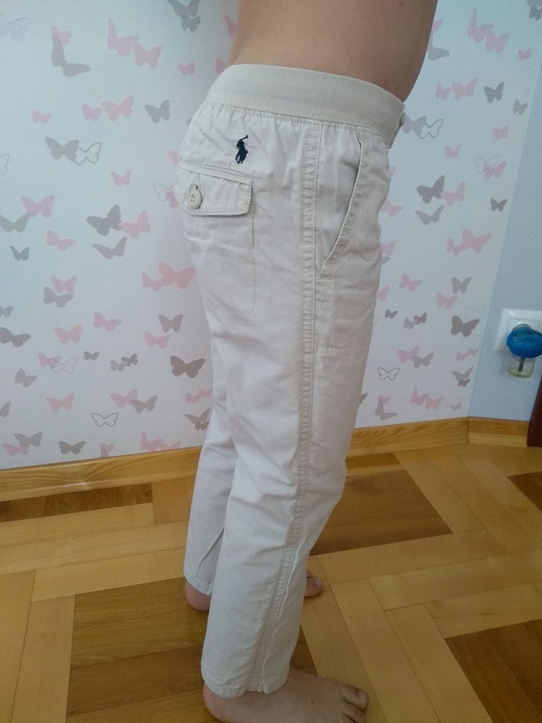 Spodnie Ralph Lauren chinos casual 5l 110 cienkie