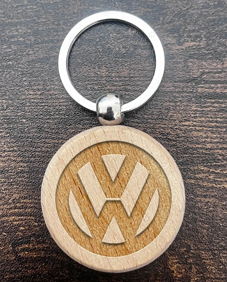 Drewniany brelok Volkswagen