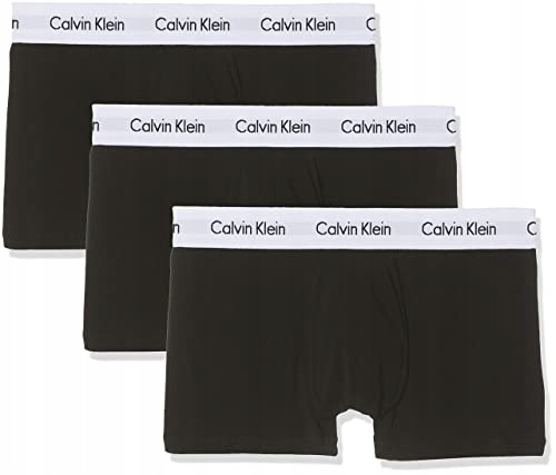 MAJTKI CALVIN KLEIN BOKSERKI MĘSKIE CZARNE 3 PARY