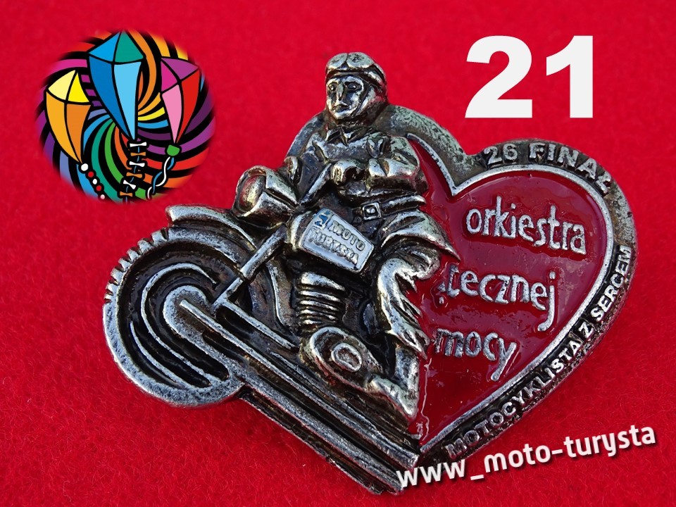 MOTOCYKLISTA z SERCEM nr 21 z 26, autograf Jurka !