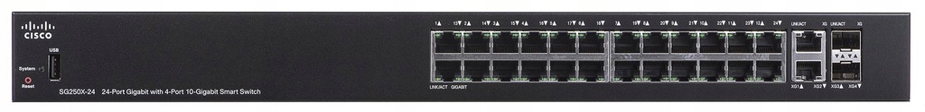 Switch Cisco SG250X-24-K9-EU (24x 10/100/1000Mbps,