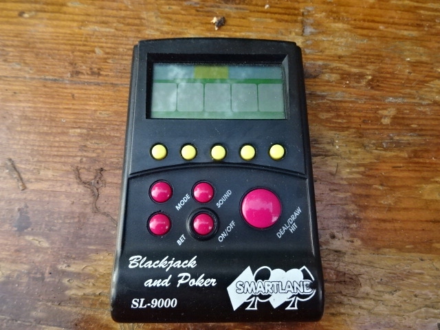 Stara gra elektroniczna poker black jack SL 9000