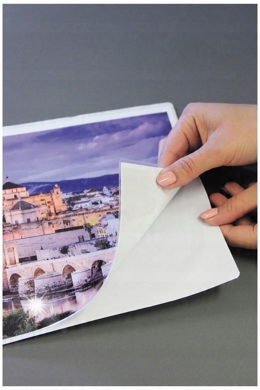 Samoprzylepna folia do drukarek laserowych błyszcząca biała A4 10ark 434011