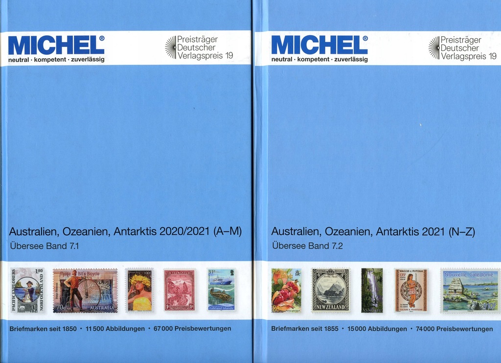 Katalog Michel Australia Oceania 2021 Tom 1 + Tom 2