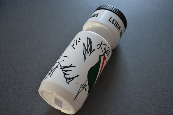 Bidon Legia Warszawa autografy