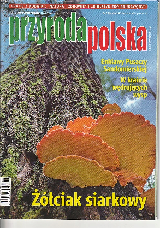 PRZYRODA POLSKA 8/2022 ŻÓŁCIAK SIARKOWY +2 DODATKI