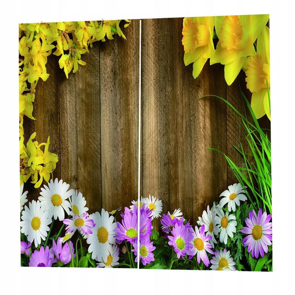 2 panele dekoracyjne Zasłony, nowoczesny nadruk modowy, styl E