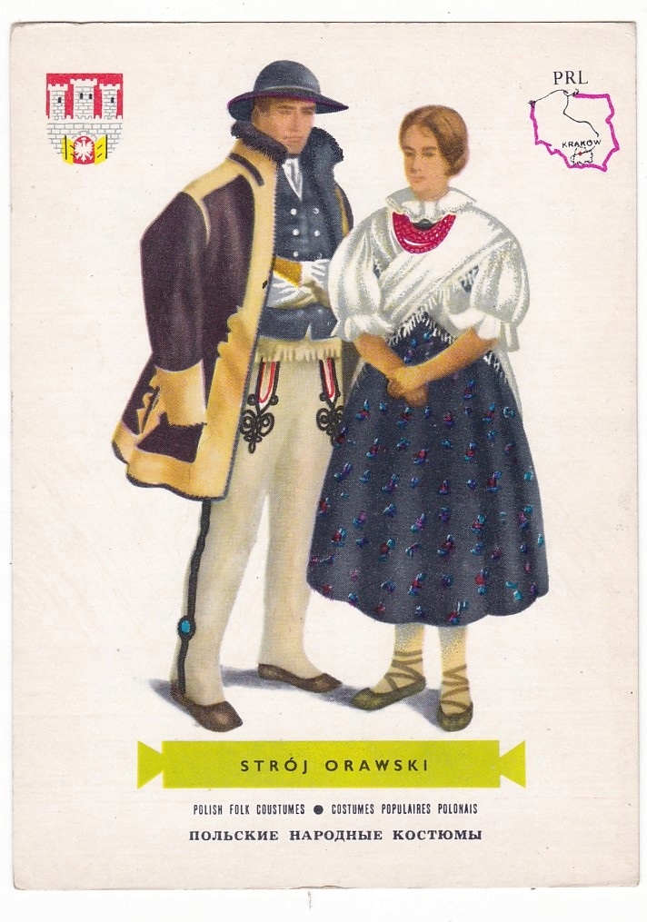Strój Orawski Górale Orawa mapka 120