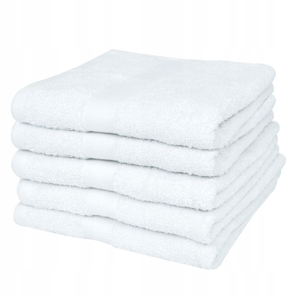 Ręczniki do sauny, 5 szt., bawełna, 500 g/m², 80x2