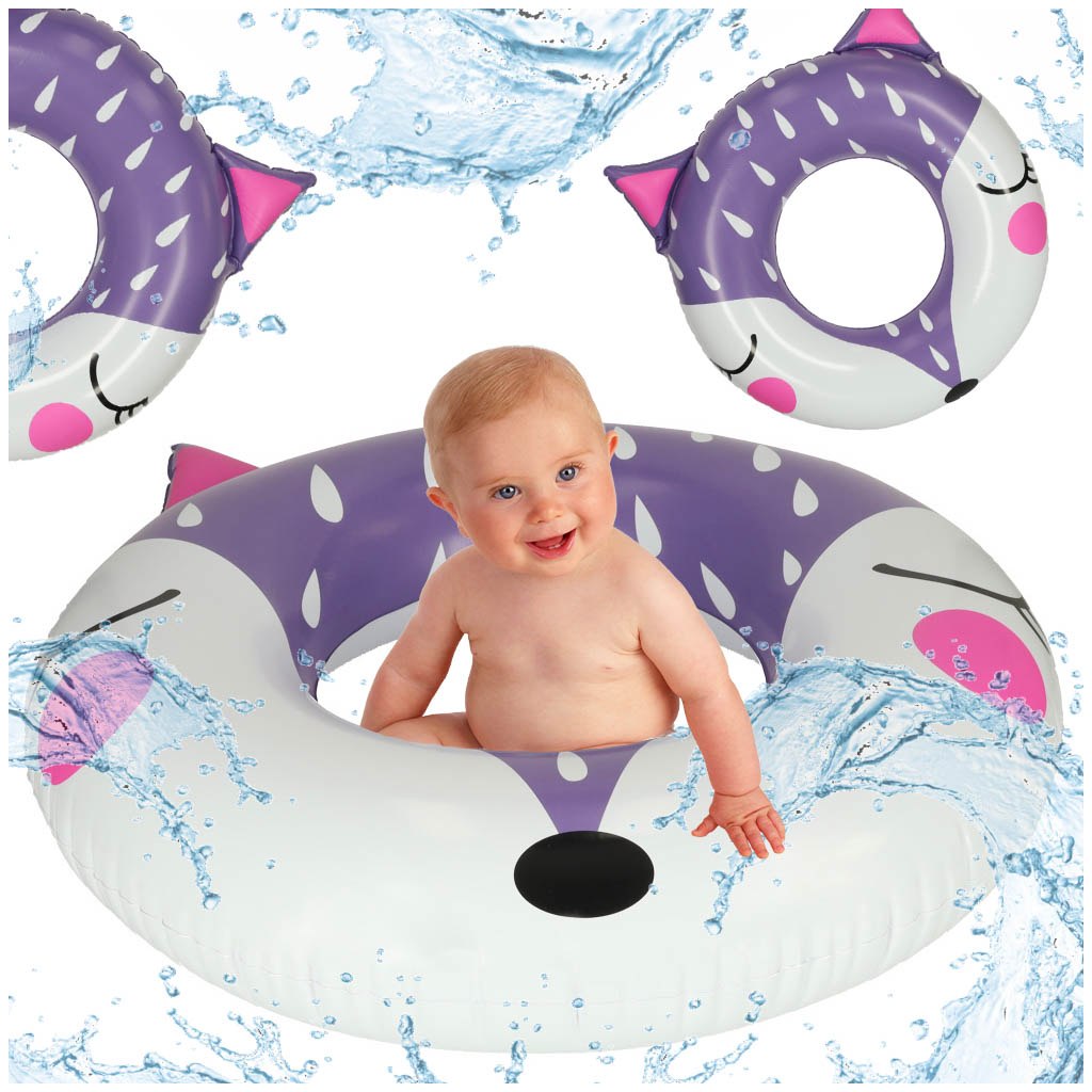 Kółko do pływania koło dmuchane lisek 80cm max 60kg