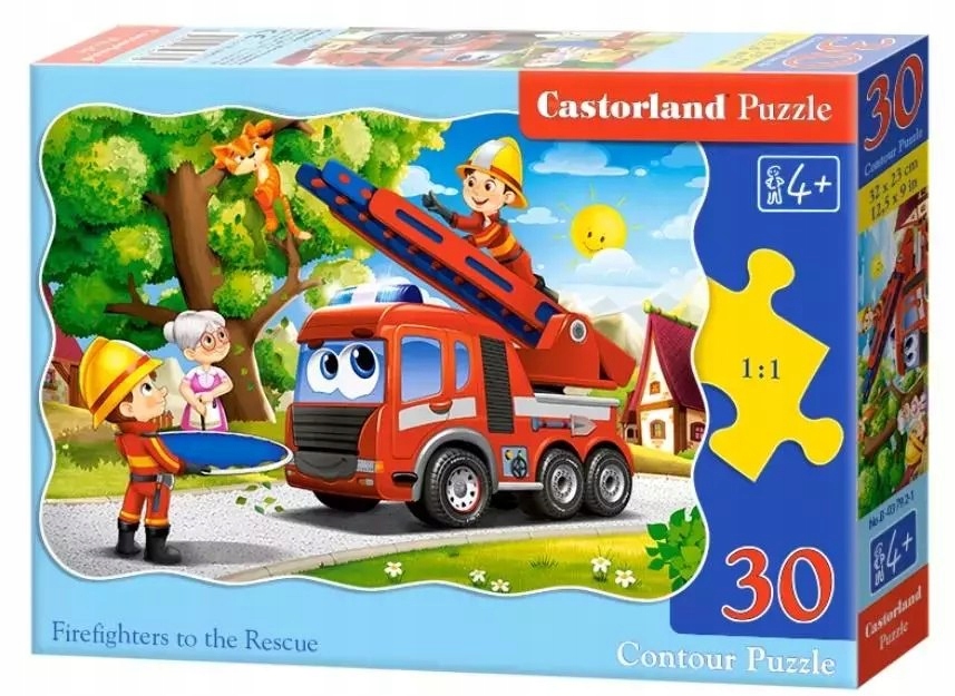 Puzzle 30 elementów. Firefighters to the Rescue