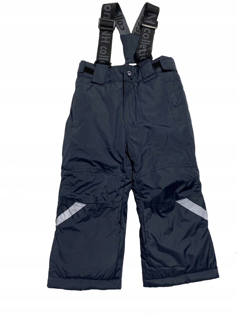 Ocieplane spodnie narciarskie rozmiar 110 odblaski