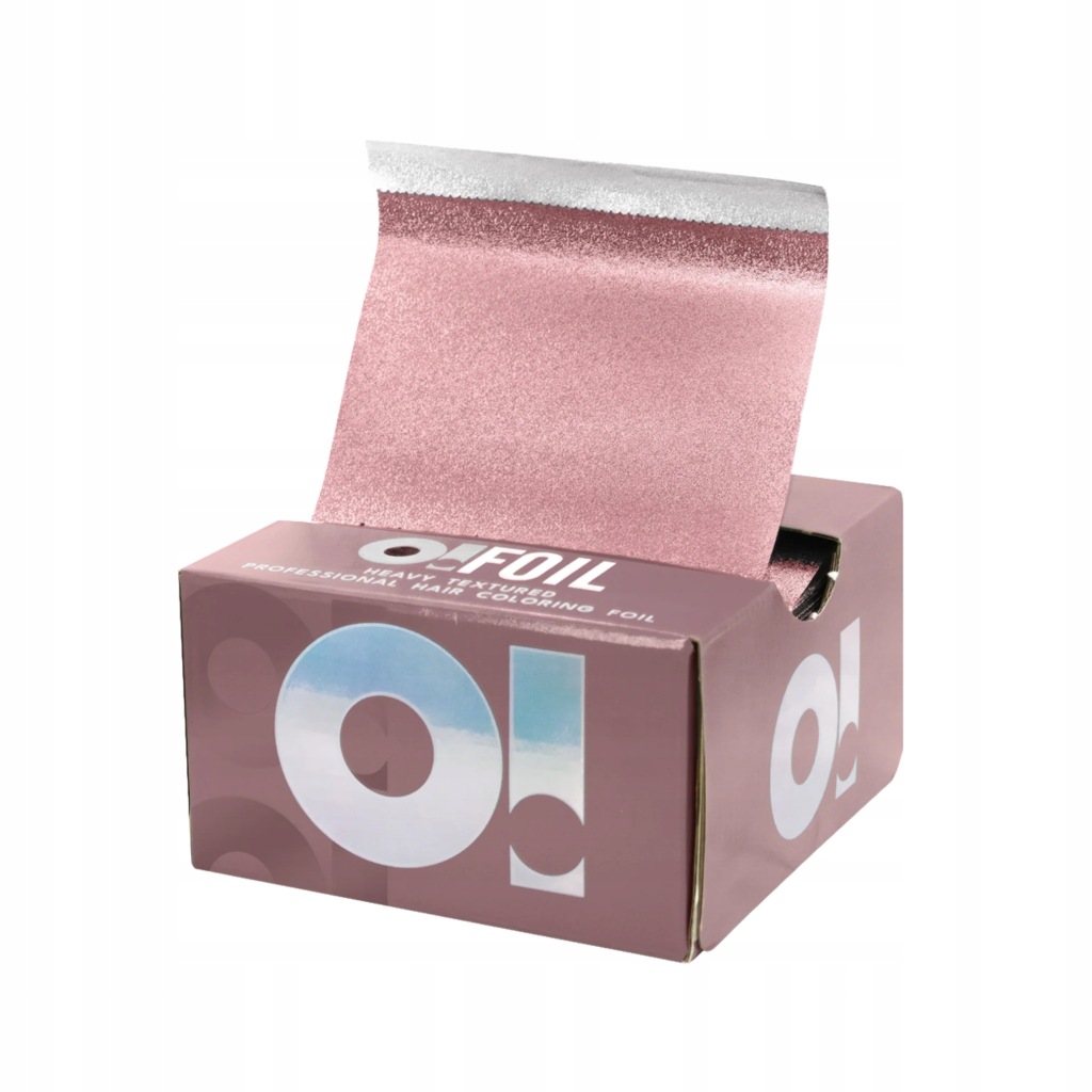 O! Tools Rose Gold - Ryflowana Folia Fryzjerska w Arkuszach 500 szt