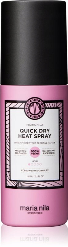 Maria Nila Style & Finish Quick Dry Heat Spray termoochronny spray stosowan