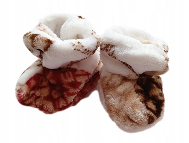 KAPCIE 12-24 miesięcy PLUSZOWE MIŁE CIEPLUTKIE bambosze