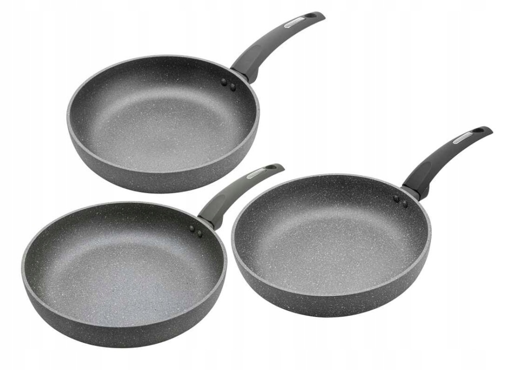 ZESTAW 3 PATELNI LAVA STONE FLORINA 24+26+28 CM