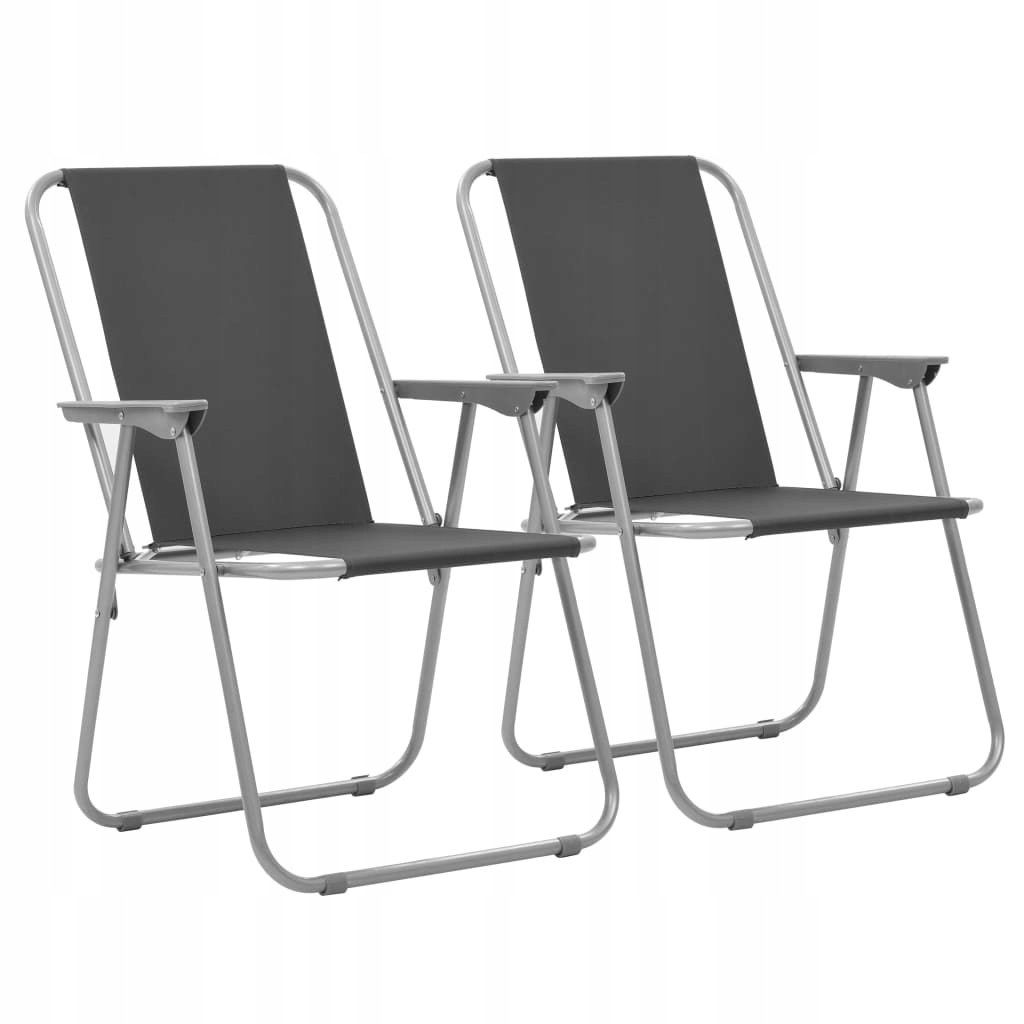 VidaXL Składane krzesła turystyczne, 2 szt., 52 x