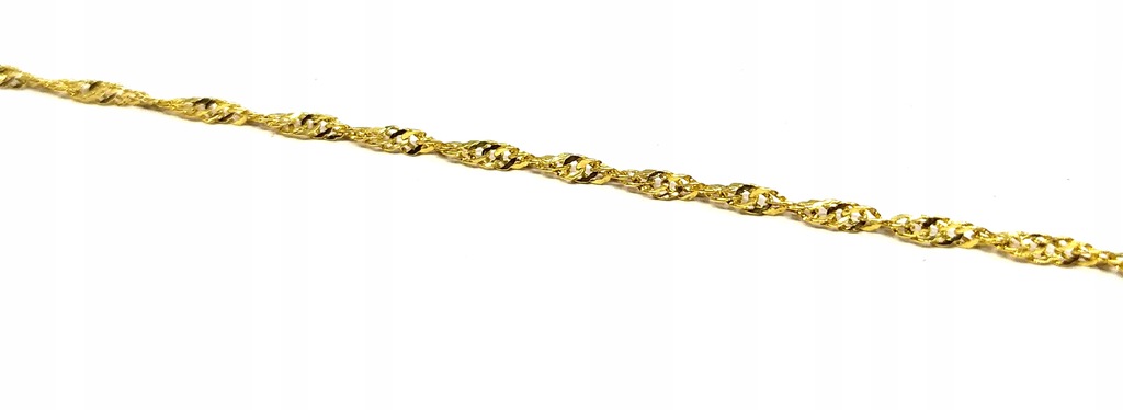 Złoty łańcuszek Singapur 585 2,12 g 50 cm M