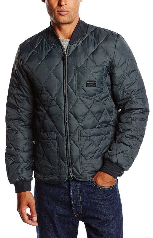 Lee quilted down bomber CZARNA KURTKA PUCHÓWKA S