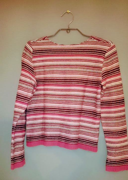 Sweterek w paski oversize XS/ S