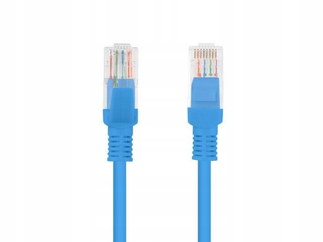 Patchcord Lanberg UTP kat.5e 0,25m niebieski