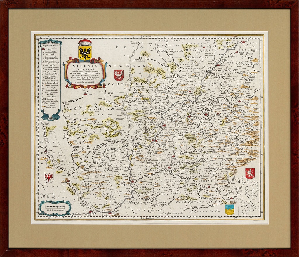 Jonas Scultetus (1603-1664), MAPA ŚLĄSKA, 1649 rok