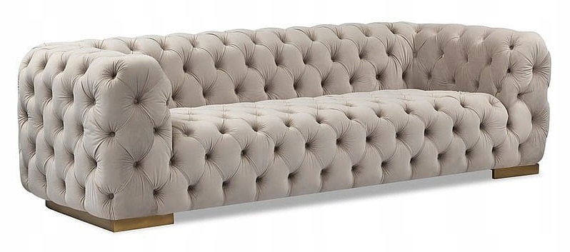 Chester sofa 3 glamour, velvet.