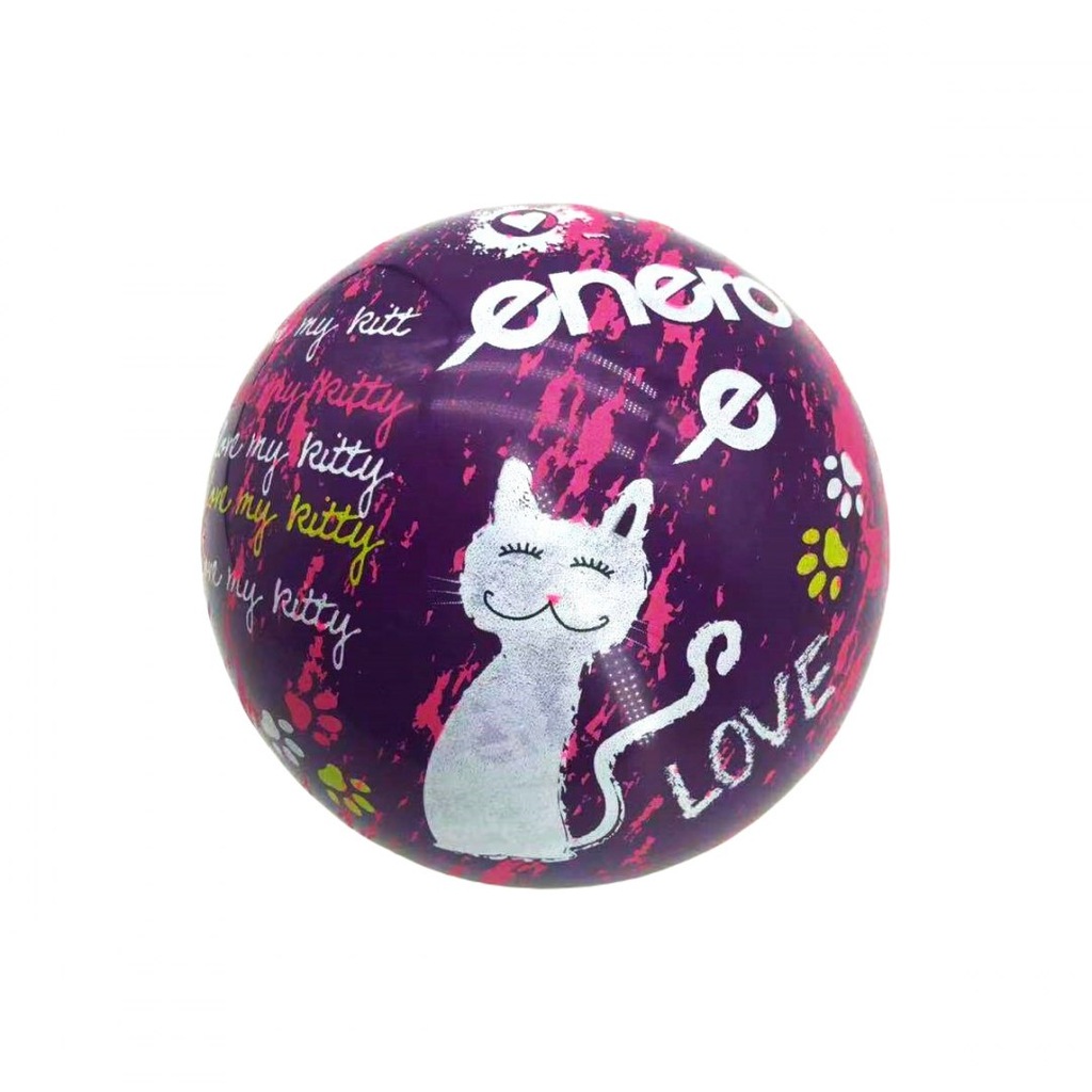 PIŁKA GUMOWA 18 CM ENERO LOvE KITTY