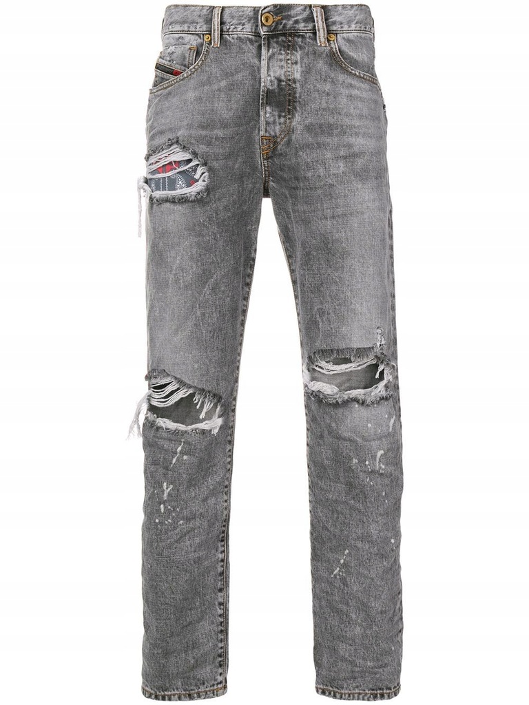 DIESEL MĘŻCZYZN SZARY JEANSY 36 DENIM