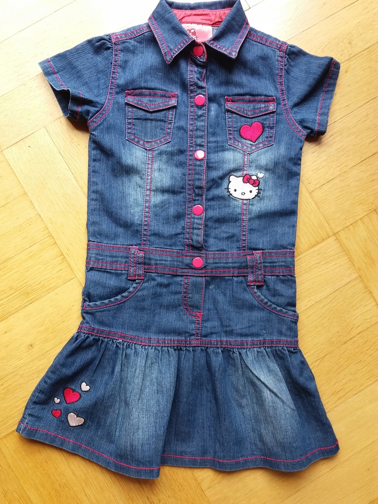 Sukienka jeans Hello Kitty 116