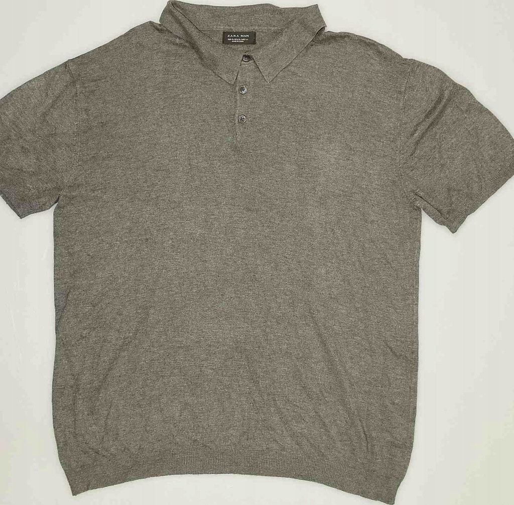 9-6086 SZARA SWETERKOWA KOSZULKA POLO ZARA XL