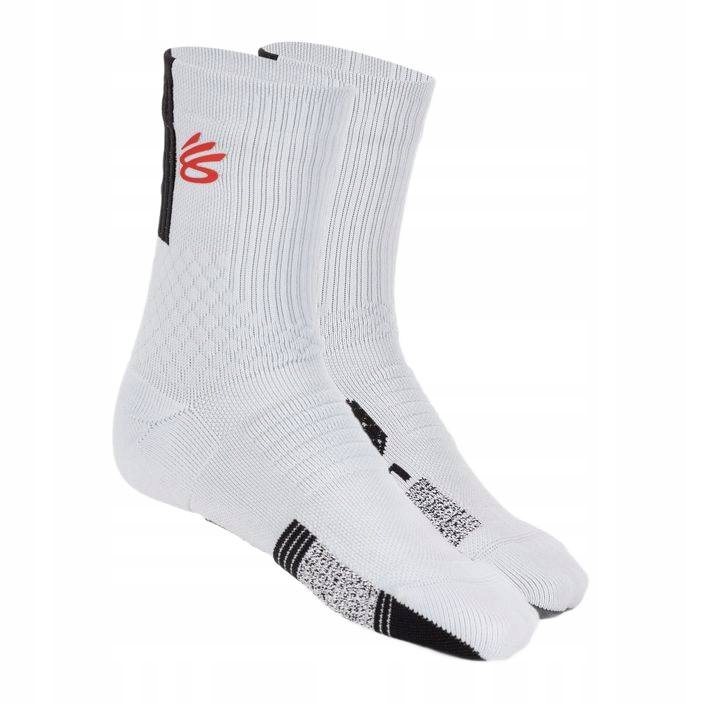 Skarpety koszykarskie męskie Under Armour halo gray/black/red XL